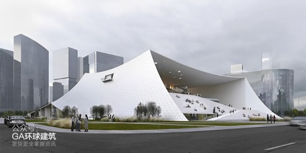 大舍事務所在建項目：溫州美術館，遠看像“天幕”，近看似“景框”