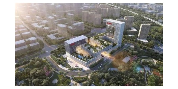 gmp新作 | 華夏銀行總部大廈，建筑呼應(yīng)Logo，呈C型雷紋布局形態(tài)