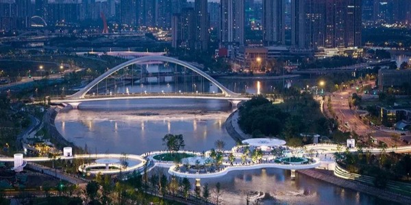 成都漂浮公園，一座橋，九種風(fēng)景